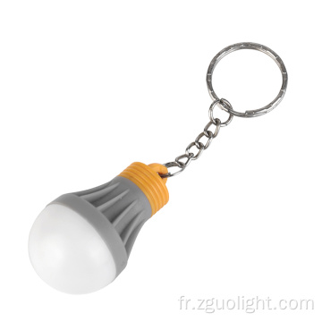 Lampe d&#39;ampoule à LED à la main Porte-clés de mousqueton d&#39;extérieur